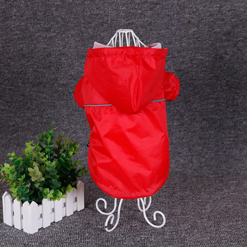 Reflective Hooded Raincoat for Small and Large Dogs and Cats Reflective Hooded Raincoat for Small and Large Dogs and Cats