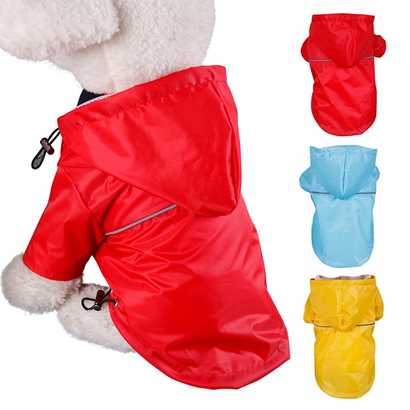 Reflective Hooded Raincoat for Small and Large Dogs and Cats Reflective Hooded Raincoat for Small and Large Dogs and Cats