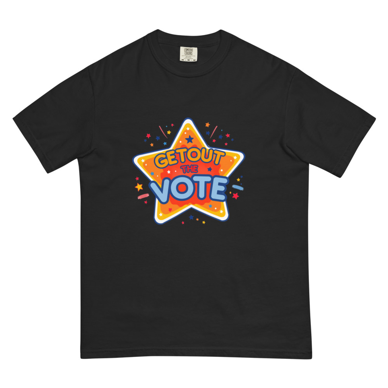 GOTV Unisex garment-dyed heavyweight t-shirt - Image 3