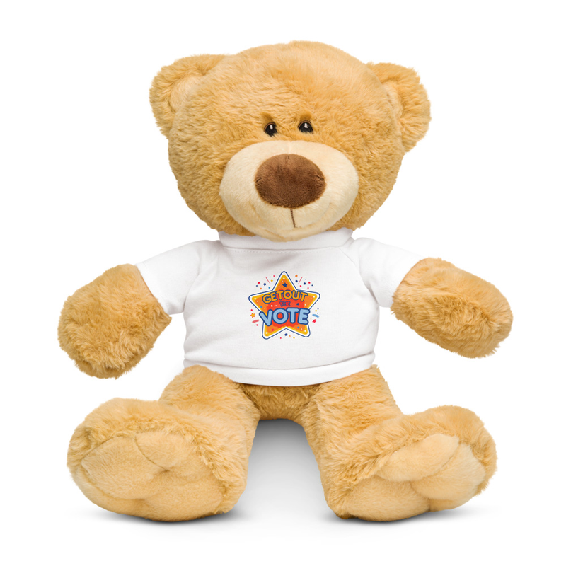 GOTV Teddy bear with a t-shirt